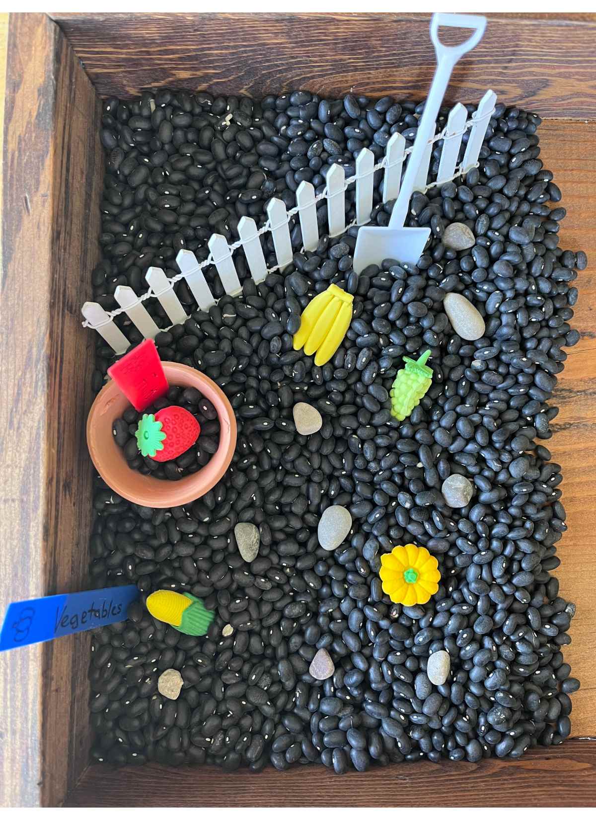 Garden Fresh sensory bin